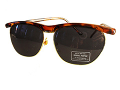 Clubmaster solbrille i skildpadde brun - Design nr. 319