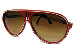 Rød aviator millionaire solbrille - Design nr. 330