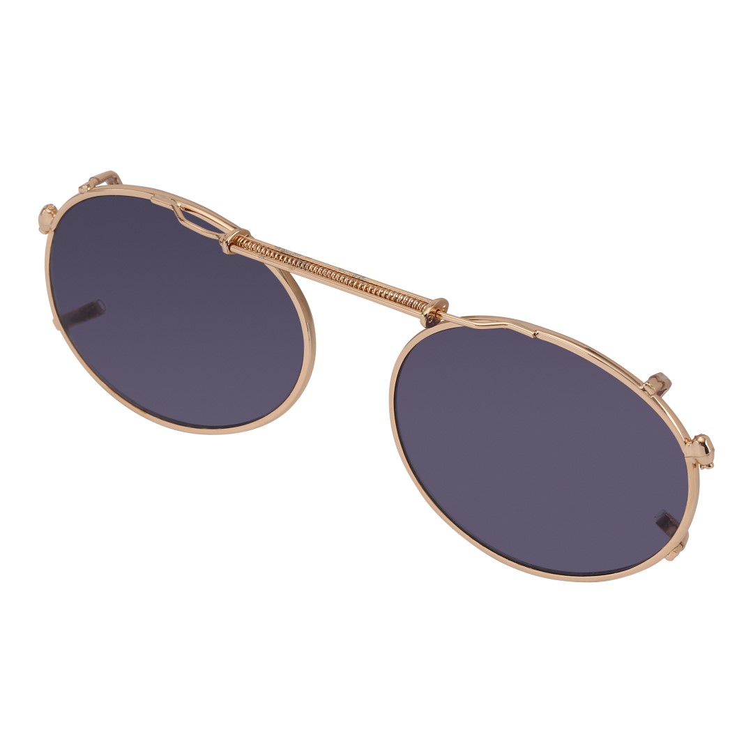 Oval clip-on solbrille med fleksibel fjeder på næsebroen - Design nr. 3333