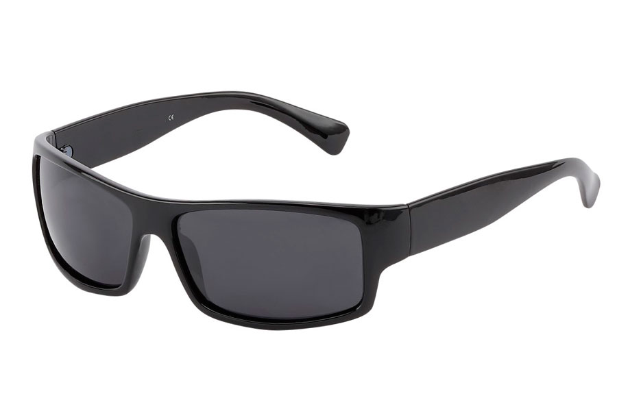 Polaroid solbrille i sort maskulint design - Design nr. 3828