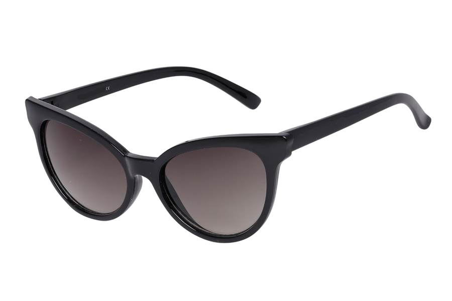 Feminin cat-eye solbrille i let design. - Design nr. s3974