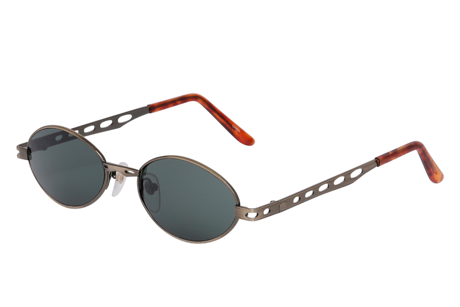 Oval solbrille i mat bronze stel - Design nr. s4019