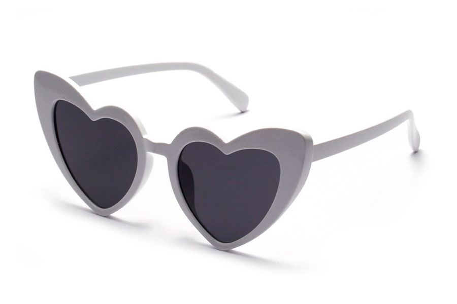 Stor hjerte solbrille i flot og feminint design - Design nr. s4091