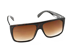 Klassisk tortoise brun solbrille i enkelt design - Design nr. s884