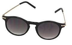 Sort feminin rund solbrille - Design nr. 980